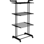 Clothes Airer Clothes Drying Rack Indoor Clothes Horse Laundry Clothes Rack Clothes Dryer 4 Tier Foldable Space Saving With Shoe Rack Stainless Steel Easy Storage