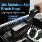 Upgraded Electric Grill Brush: Cordless Rechargeable Scrubber with Heavy-Duty Scouring Pad