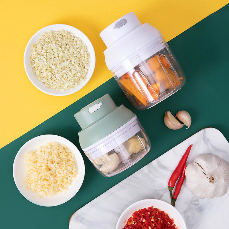 Limited Time: 60% OFF 🔥2026 New Mini Electric Food Chopper - Silent USB Charging, Compact Portable Garlic Chopper Kitchen Assistant