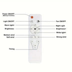 ⏰LAST DAY SALE 70% OFF🔥40W LED Ceiling Fan Light – 20.5” Ultra-Quiet with Remote 🎯 | E27 + FREE B22 Adapter 🔌 | For Bedroom 😴, Kitchen 👩‍🍳 & Garage 🛠️