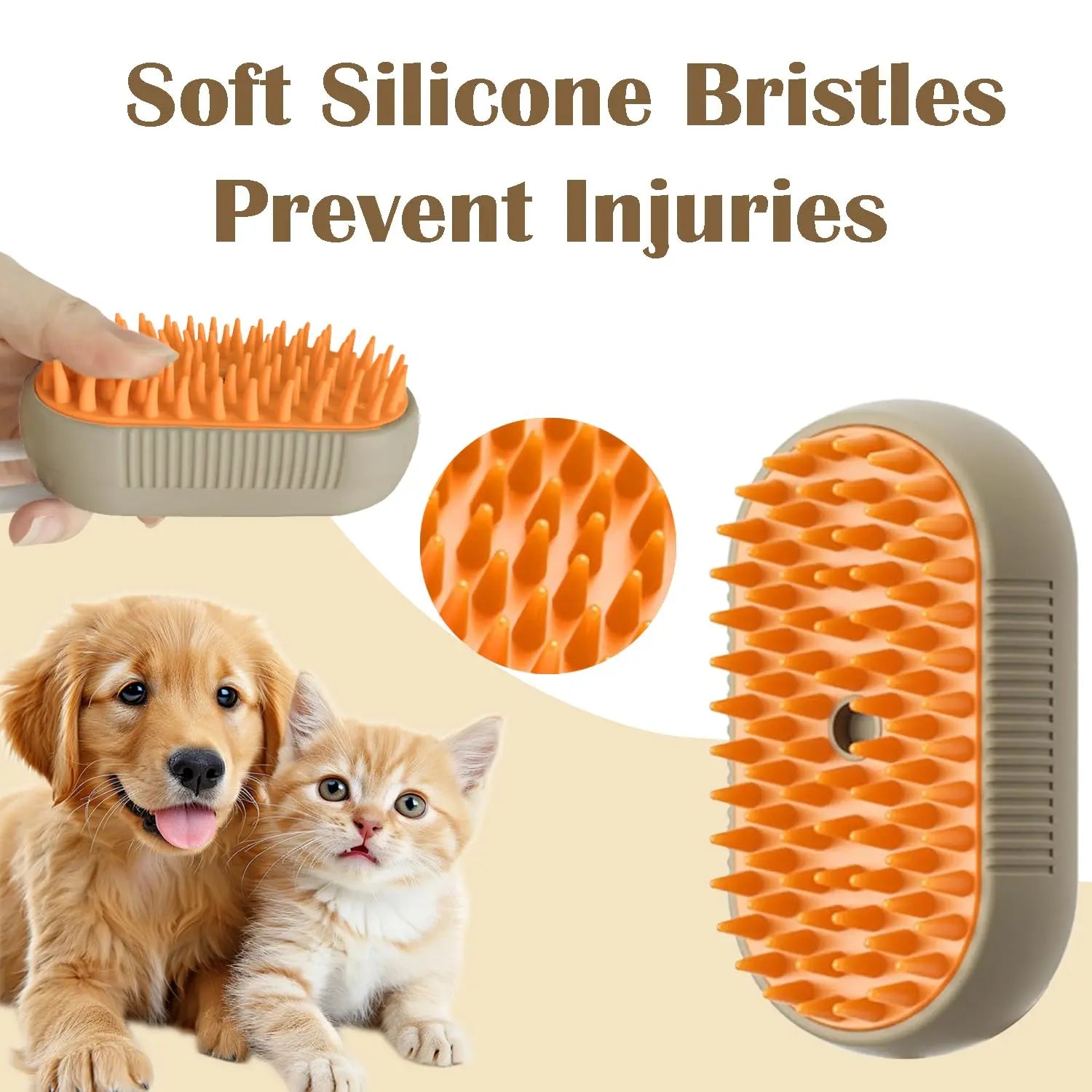 Limited Time: 70% OFF 🔥3 in 1 Pet Steam Brush | Rechargeable, Self-Cleaning, Deshedding & Massage Tool for Dogs & Cats