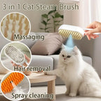 Limited Time: 70% OFF 🔥3 in 1 Pet Steam Brush | Rechargeable, Self-Cleaning, Deshedding & Massage Tool for Dogs & Cats