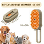 Limited Time: 70% OFF 🔥3 in 1 Pet Steam Brush | Rechargeable, Self-Cleaning, Deshedding & Massage Tool for Dogs & Cats