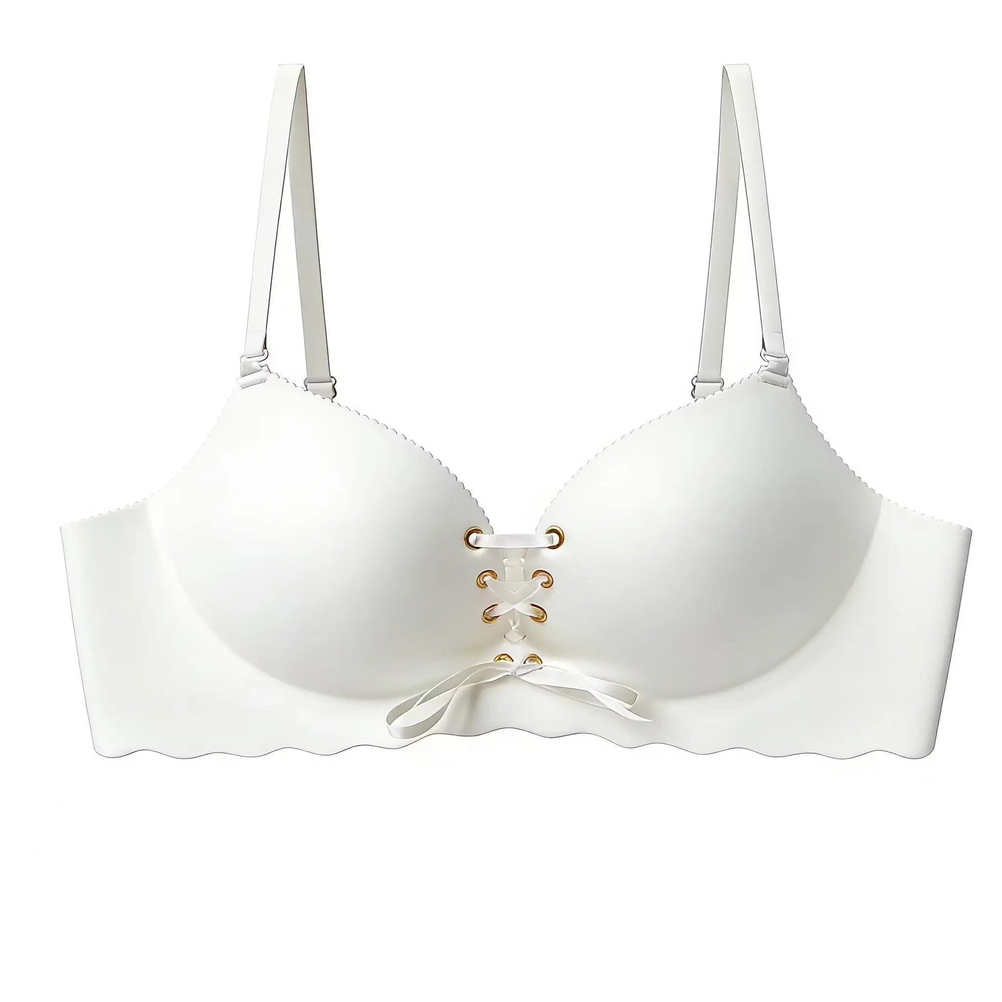 Drawstring Push Up Bra | Instant Cleavage & Anti-Sagging | Add 2 Cups Padded Wireless Strapless Bras Comfort Bra for A B C Cups Womenswear Minimalist