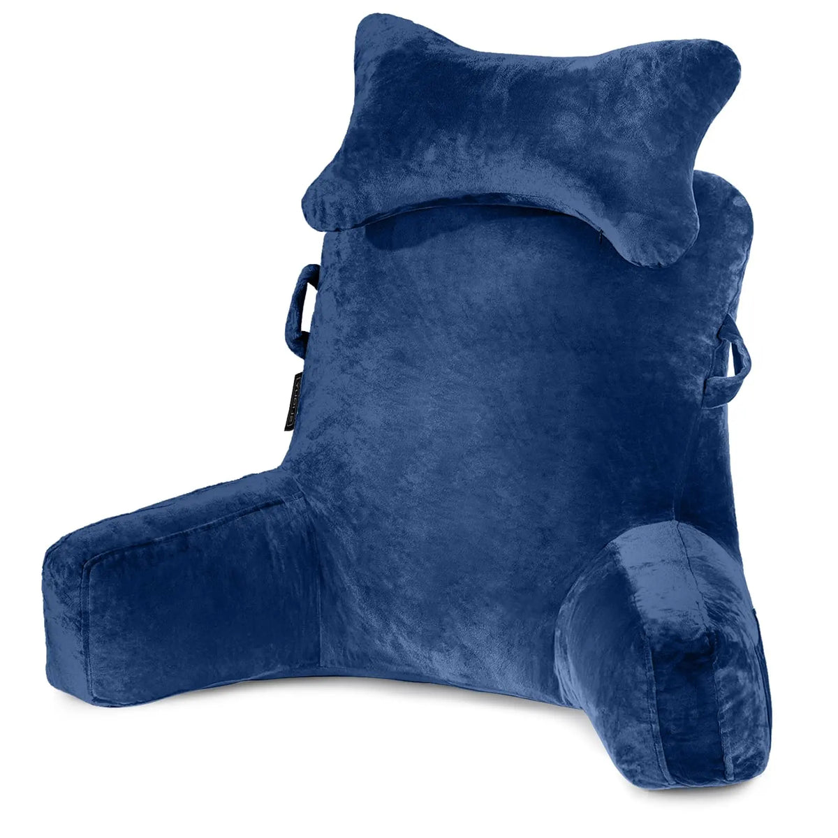 Extra-large reading pillow with removable neck cushion, suitable for sitting on bed or sofa