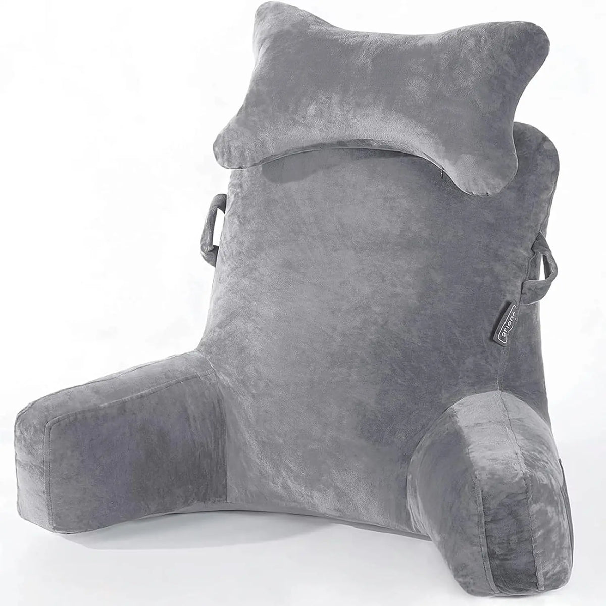 Extra-large reading pillow with removable neck cushion, suitable for sitting on bed or sofa