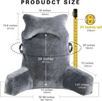 Extra-large reading pillow with removable neck cushion, suitable for sitting on bed or sofa