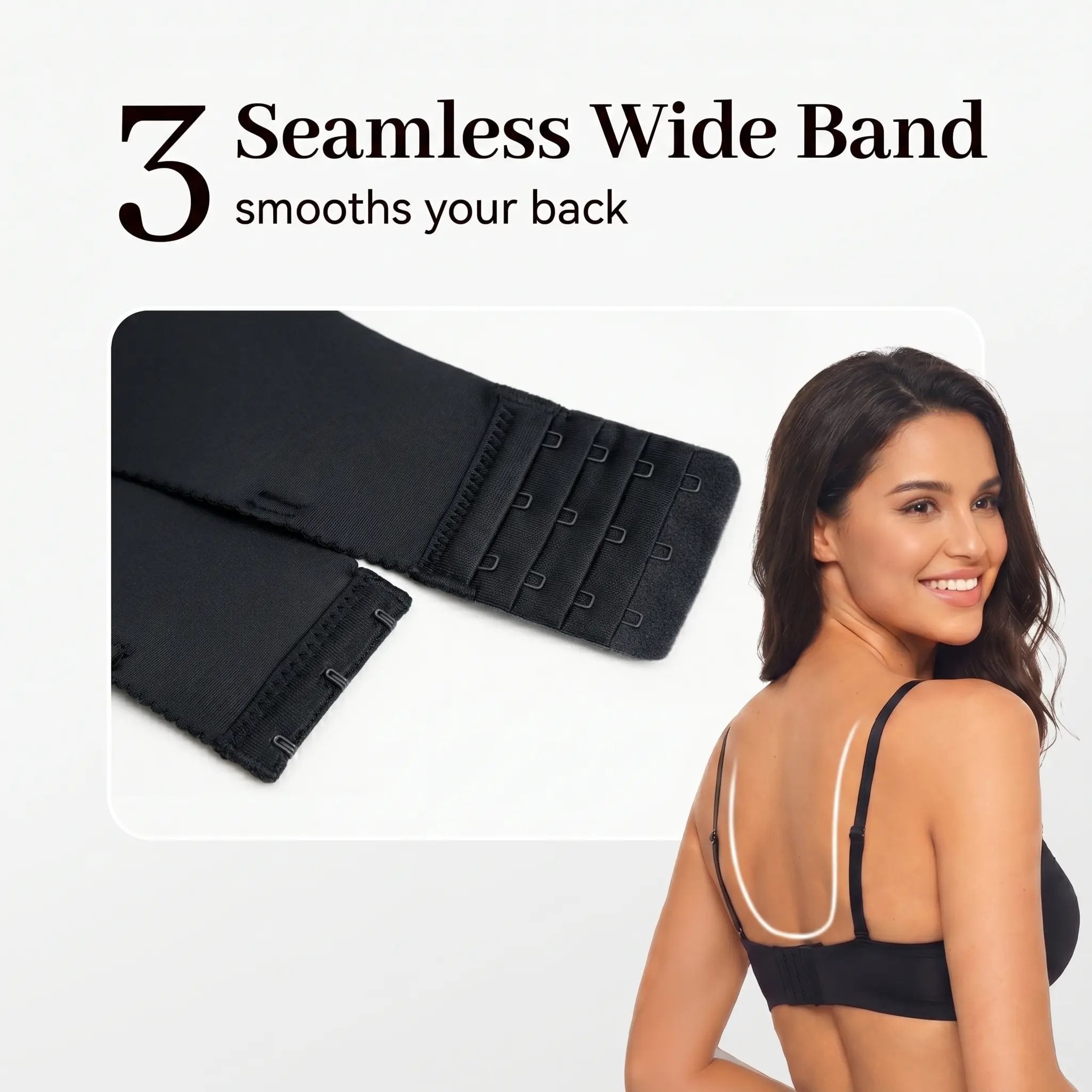 Drawstring Push Up Bra | Instant Cleavage & Anti-Sagging | Add 2 Cups Padded Wireless Strapless Bras Comfort Bra for A B C Cups Womenswear Minimalist
