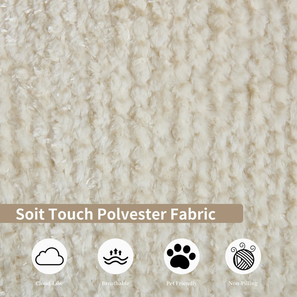 Extra-large plush sheepskin casual sofa