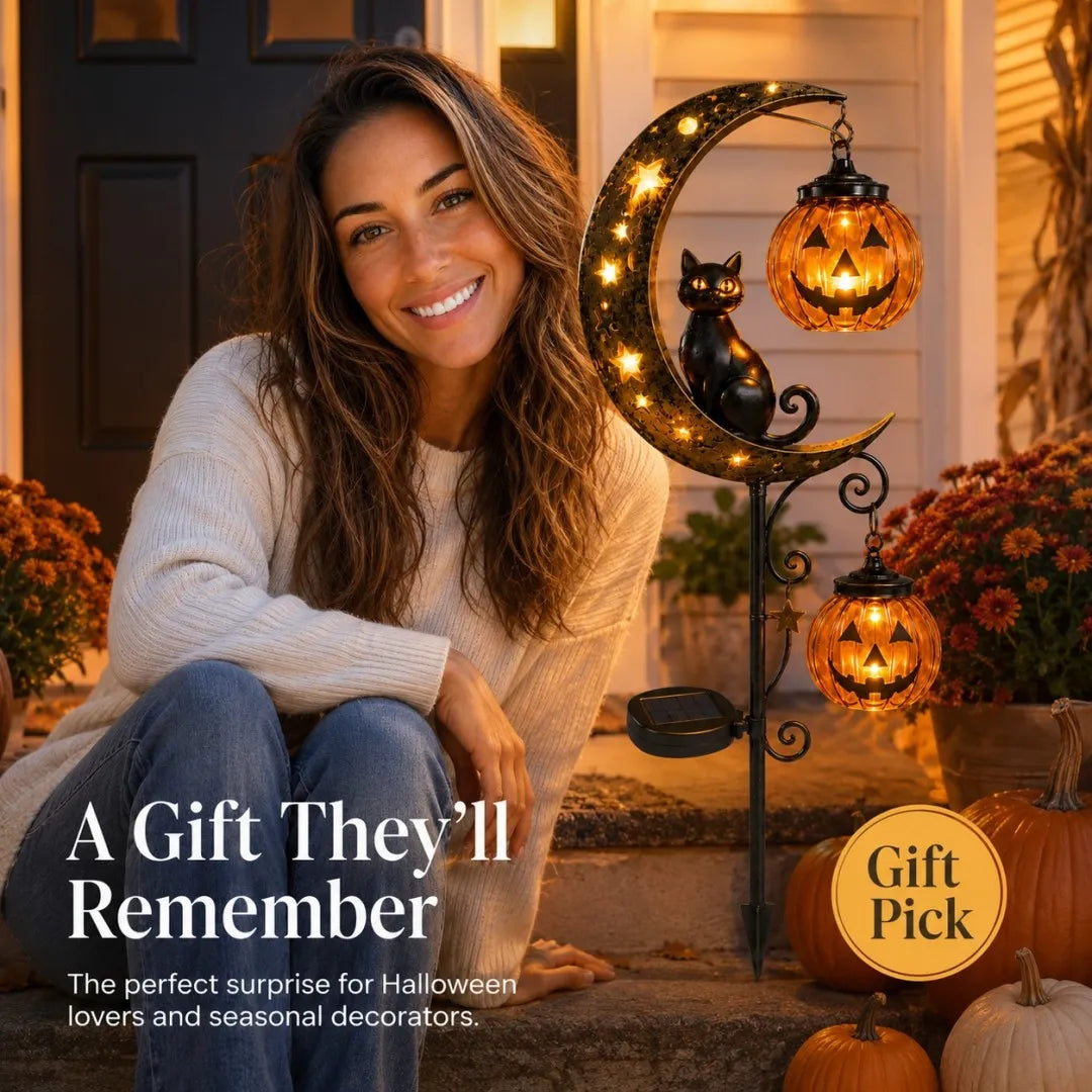 🐈Solar Black Garden Stake Light 🎃 Create a Magical Halloween Glow