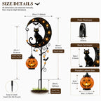 🐈Solar Black Garden Stake Light 🎃 Create a Magical Halloween Glow