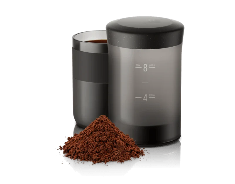 Portable coffee cup, no filter paper required, quick to clean