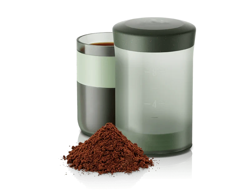 Portable coffee cup, no filter paper required, quick to clean