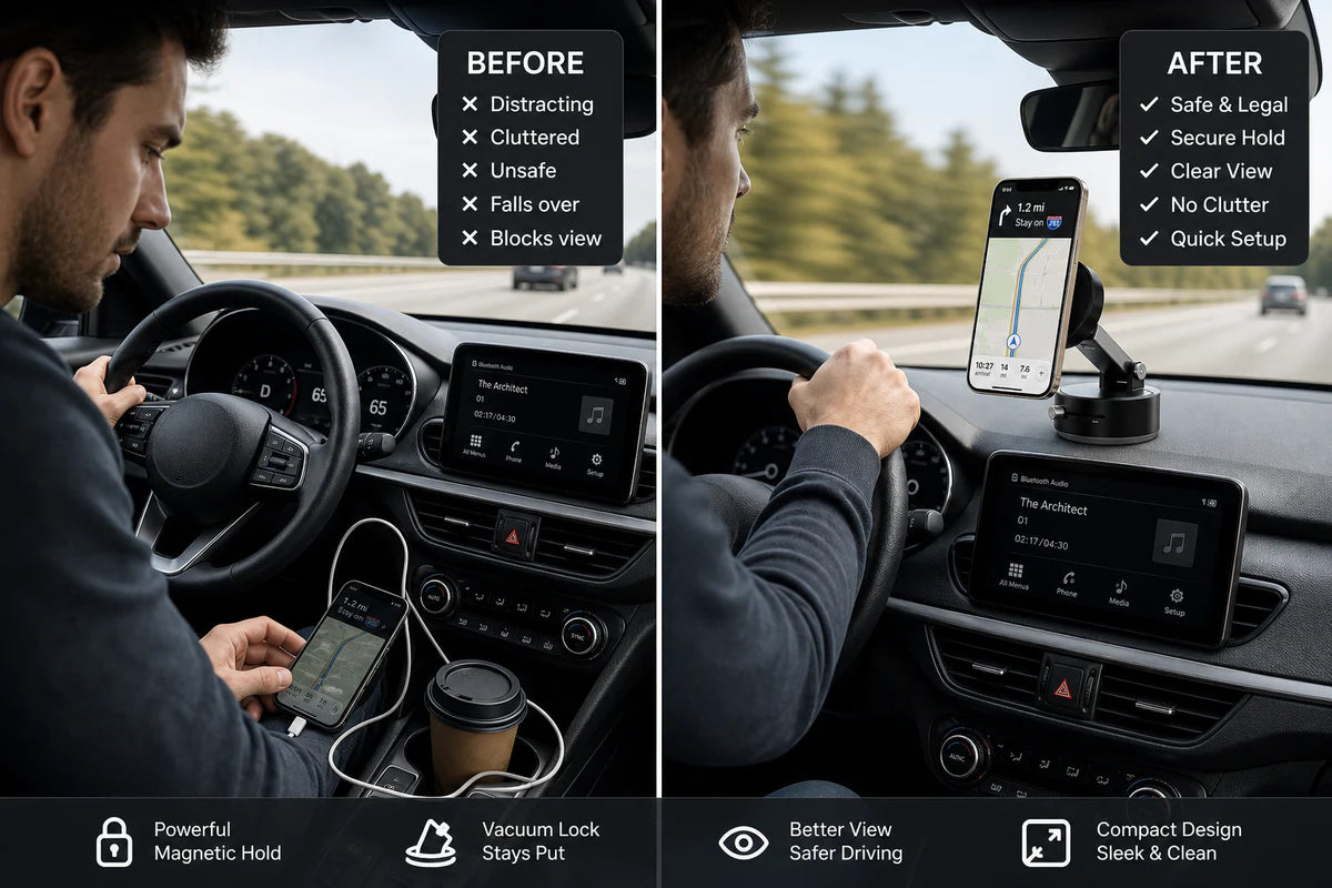 Magnetic phone holder