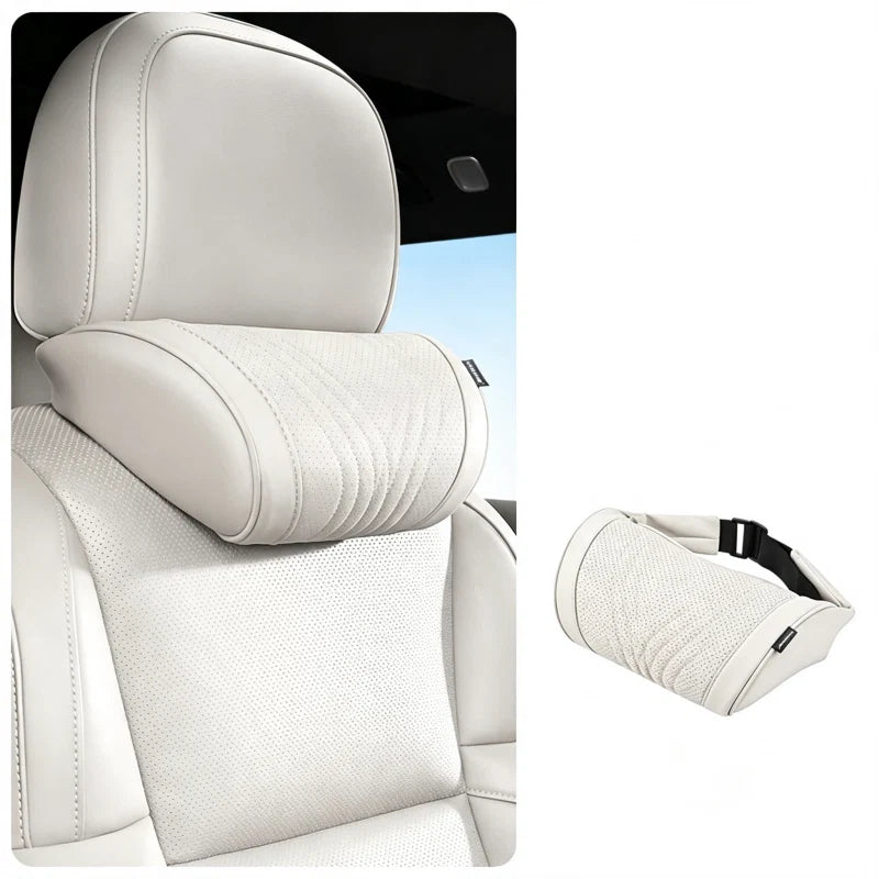 🚗💤 Universal memory foam car headrest and neck pillow, ideal for long-distance road trips