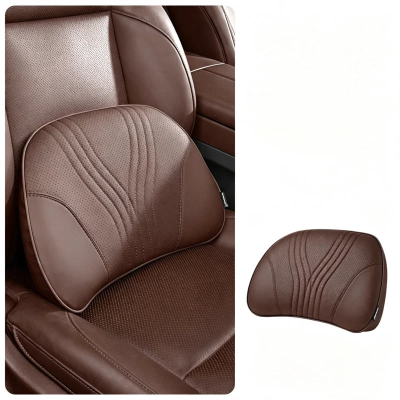 🚗💤 Universal memory foam car headrest and neck pillow, ideal for long-distance road trips