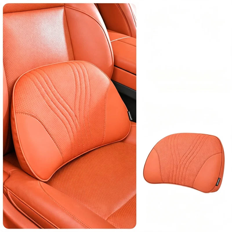 🚗💤 Universal memory foam car headrest and neck pillow, ideal for long-distance road trips