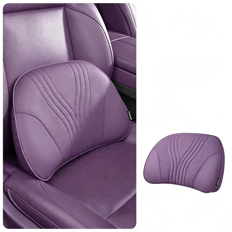 🚗💤 Universal memory foam car headrest and neck pillow, ideal for long-distance road trips