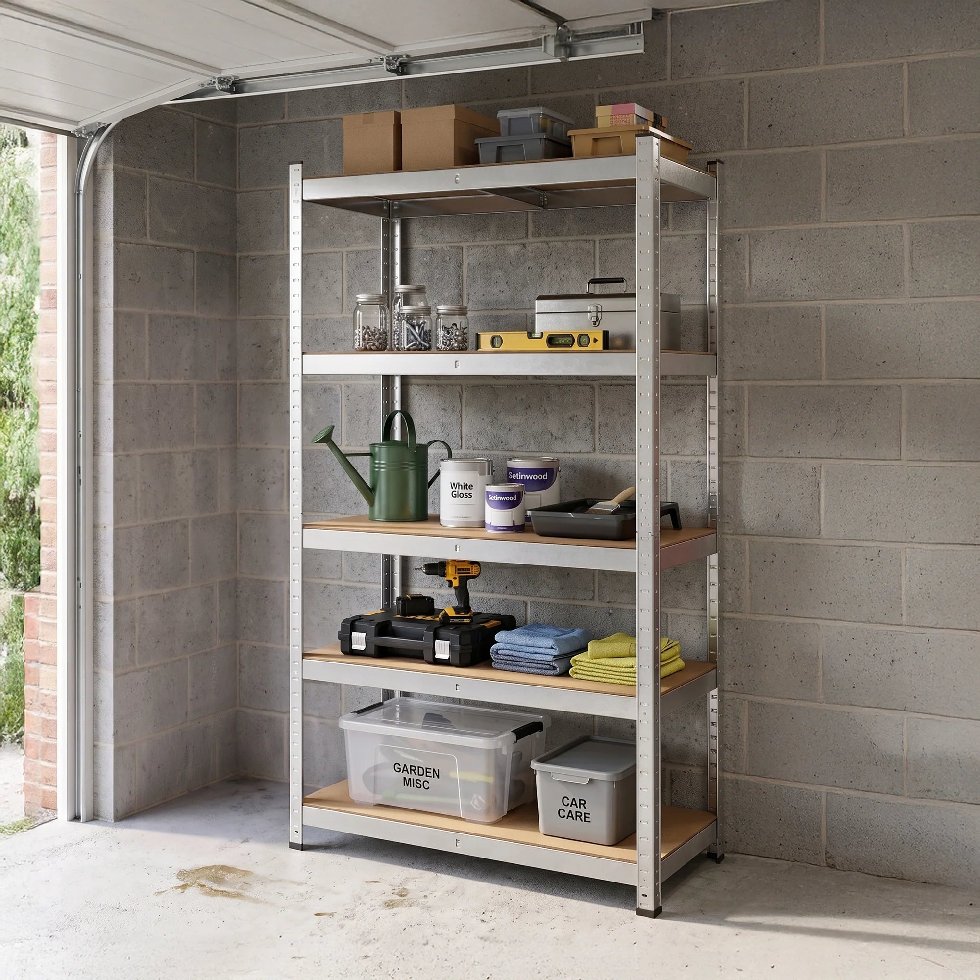 Regular 5 Tier Garage Shelving Unit